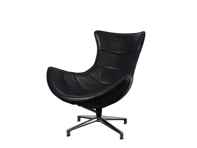 COSTELLO CHAIR BLACK LEATHER